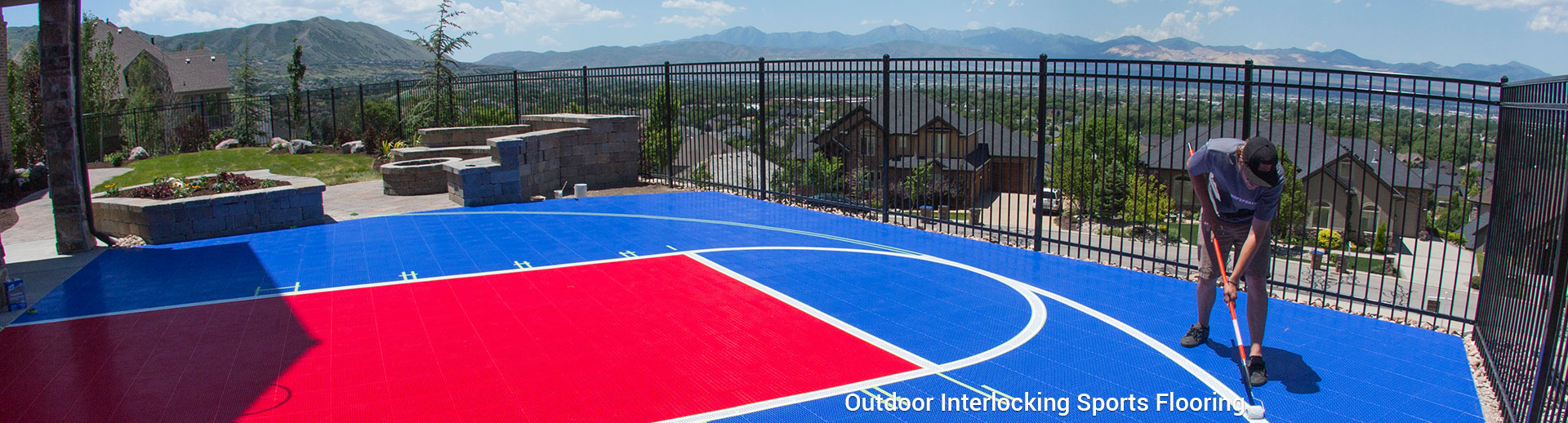 Outdoor Interlocking Sports Flooring