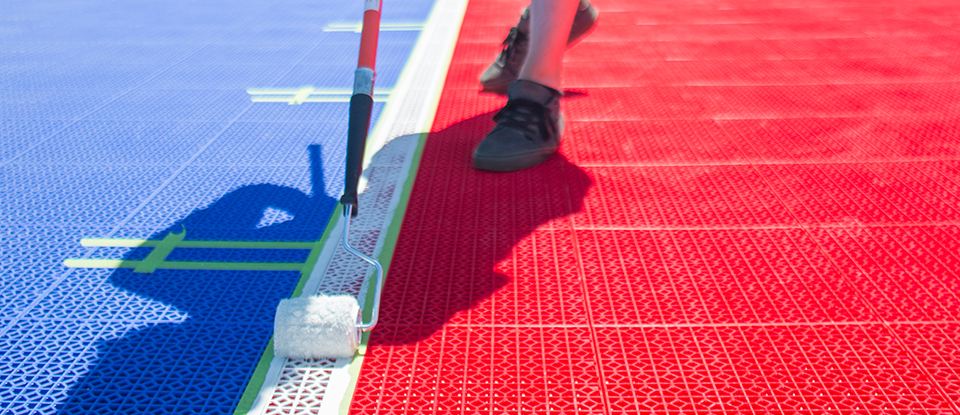 Outdoor Interlocking Sports Flooring